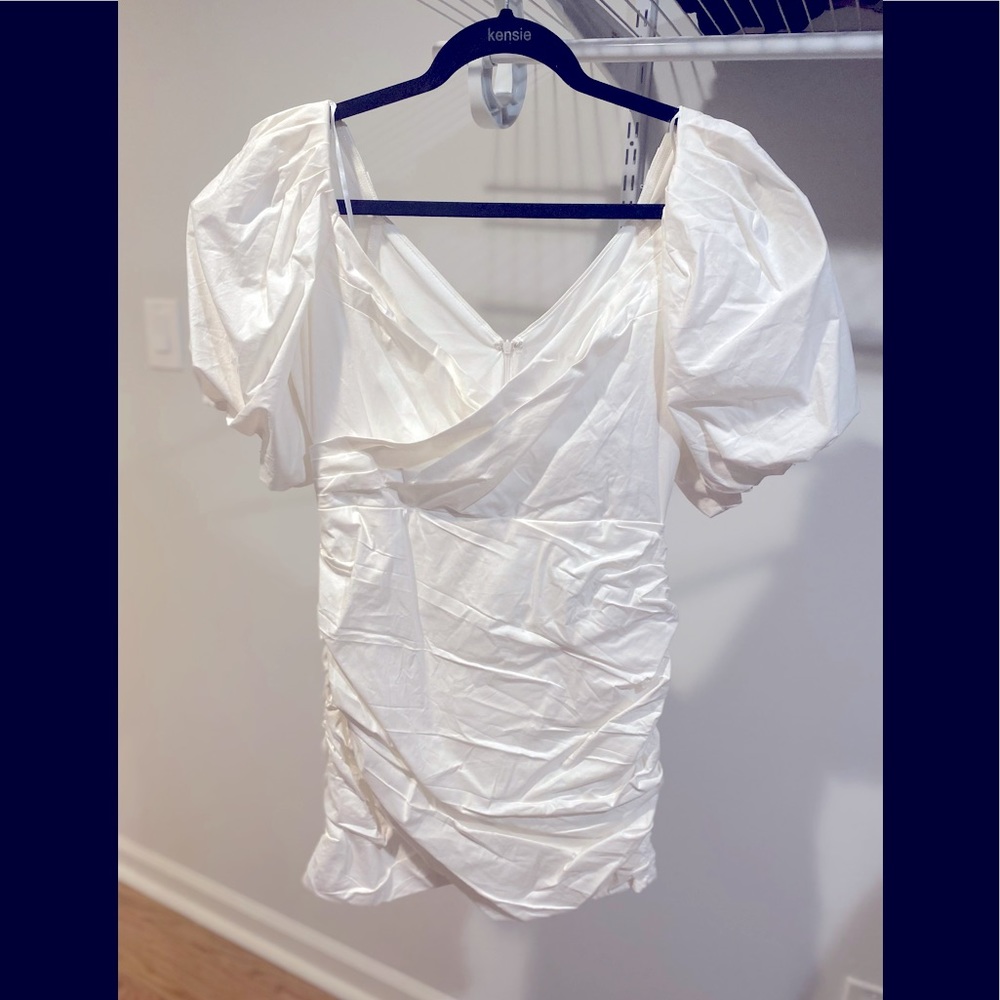 Puff Sleeve Mini Dress